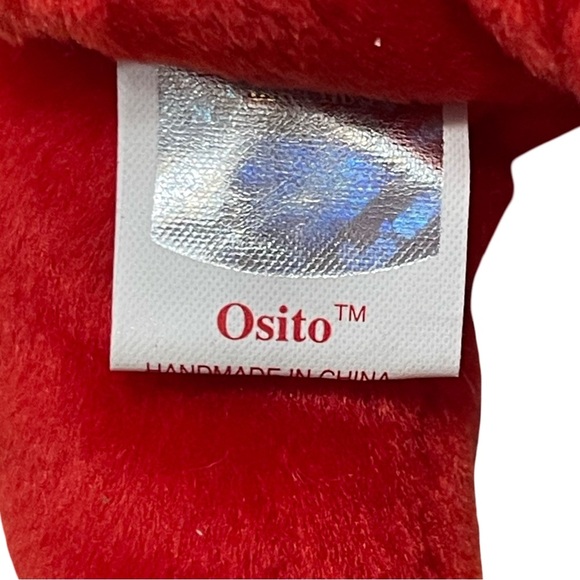 OSITO 1999 Ty Red Teddy Bear Plush Toy! - Picture 4 of 5